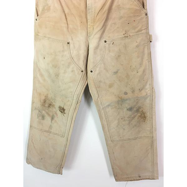 古着 90s USA製 Carhartt フェード ブラウン ダック Wニー ペインター