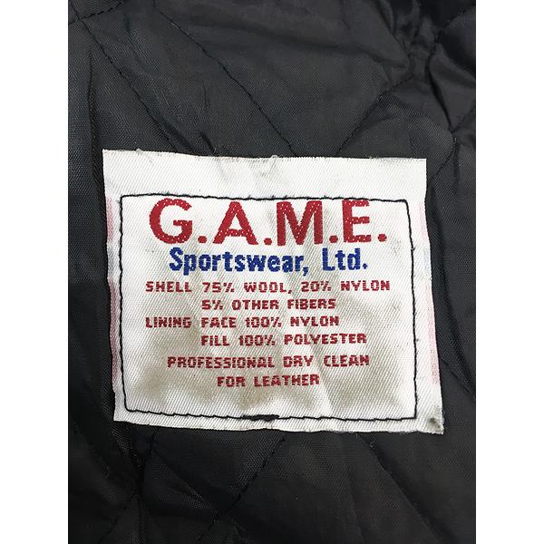 古着 90s USA製 HARLEY DAVIDSON 本革 レザー メルトン ウール