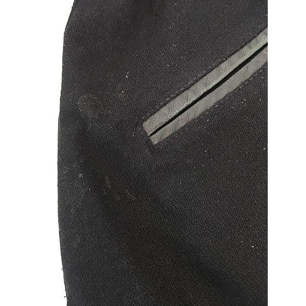 古着 90s USA製 HARLEY DAVIDSON 本革 レザー メルトン ウール