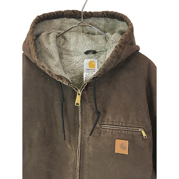 古着 Carhartt 裏ボア ダークブラウン ダック デトロイト 古着 Carhartt 裏ボア ダークブラウン ダック デトロイト