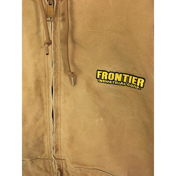 古着 Carhartt 裏地 メッシュ ブラウン ダック アクティブ パーカー