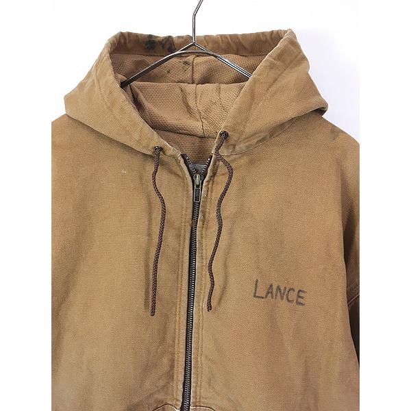 専用！！Carhartt アクティブジャケット 裏地メッシュ ブラウン　L 古着 80s USA製 Carhartt 裏地 メッシュ ブラウン ダック アクティブ