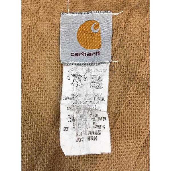 古着 80s USA製 Carhartt 裏地 メッシュ ブラウン ダック アクティブ