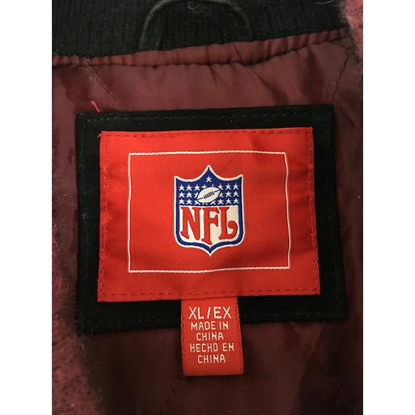古着 NFL Washington Redskins レッドスキンズ 本革 オール スエード