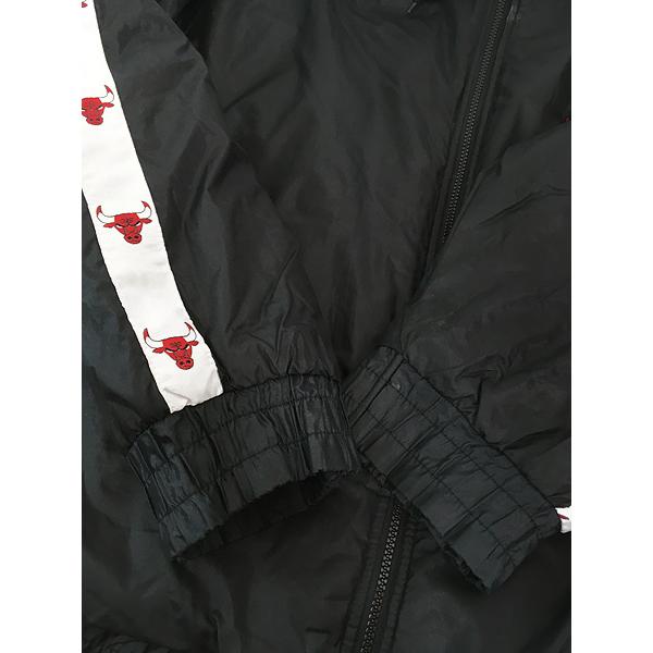 古着 NBA Chicago BULLS ブルズ パデット ナイロン ジャケット パーカー L 古着 古着 NBA Chicago BULLS ブルズ パデット ナイロン ジャケット