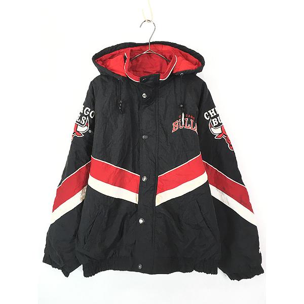 古着 90s STARTER NBA Chicago BULLS ブルズ 2way パデット ナイロン