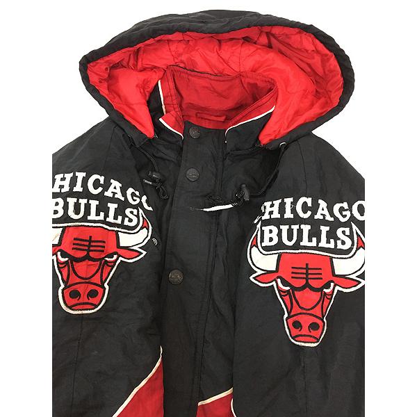古着 90s STARTER NBA Chicago BULLS ブルズ 2way パデット ナイロン