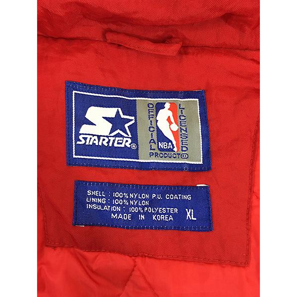 古着 90s STARTER NBA Chicago BULLS ブルズ 2way パデット ナイロン