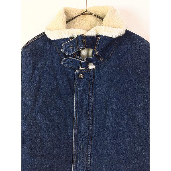 古着 90s Canyon River Blues B-3 タイプ パデッド ブルー デニム ボア