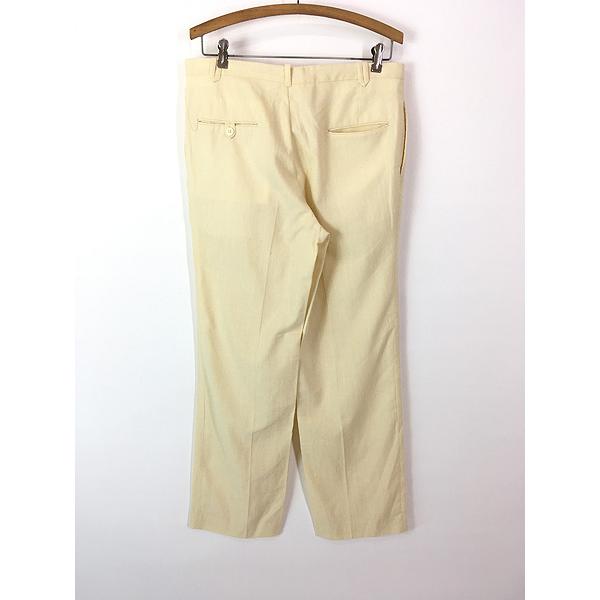 古着 80s COTLER ホワイト ネップ リネン レーヨン スラックス パンツ