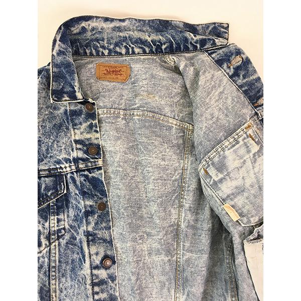 古着 80s USA製 Levi's 70507-0219 ワイドシルエット ケミカル