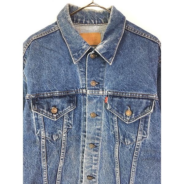 古着 70s USA製 Levi's 70505-0217 4th インディゴ デニム トラッカー
