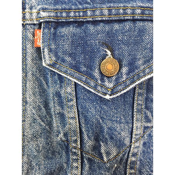 古着 70s USA製 Levi's 70505-0217 4th インディゴ デニム トラッカー