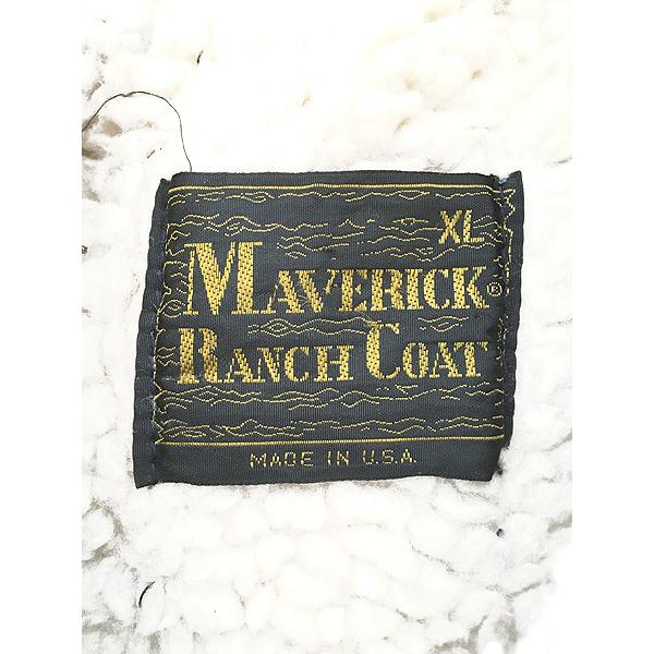 古着 70s USA製 Maverick 「Ranch Coat」 濃紺 デニム ボア ランチ