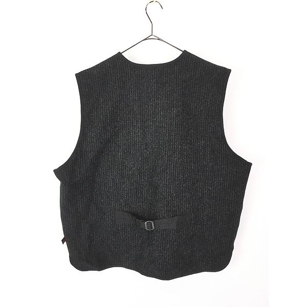 古着 00s WoolRich ごま塩 ソルト&ペッパー ストライプ ウール