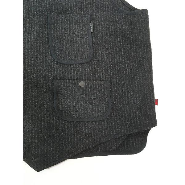 古着 00s WoolRich ごま塩 ソルト&ペッパー ストライプ ウール