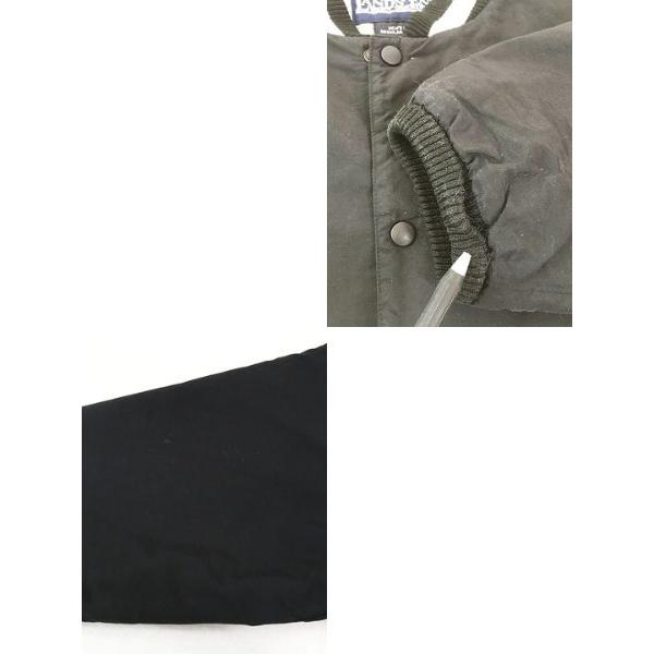 古着 90s LANDS' END フリース ライナー パデッド リブライン ナイロン