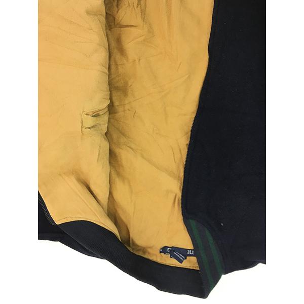 古着 90s Nautica 「TEAM TOUTICA USA」 本革 レザー × メルトン