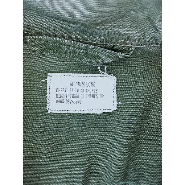 古着 60s 米軍 US 3rd 「ステンシル」 ノンリップ ポプリン ベトナム