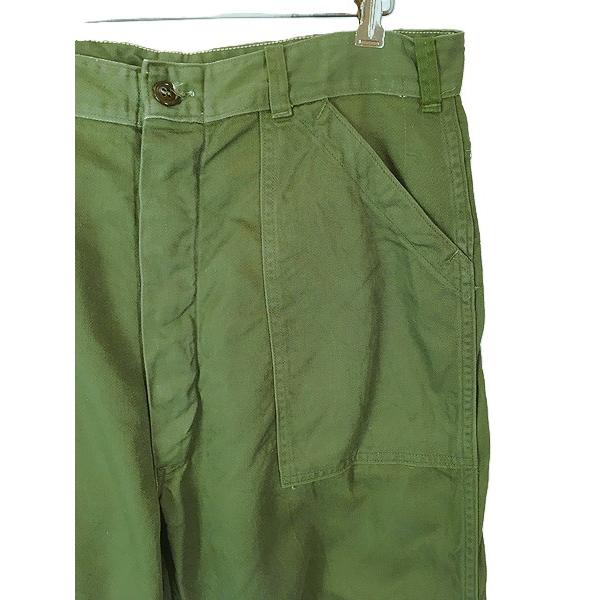 古着 60s 米軍 USAF ボタンフライ 100%コットンサテン ミリタリー