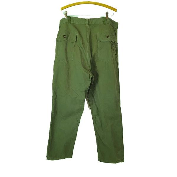 古着 60s 米軍 USAF ボタンフライ 100%コットンサテン ミリタリー