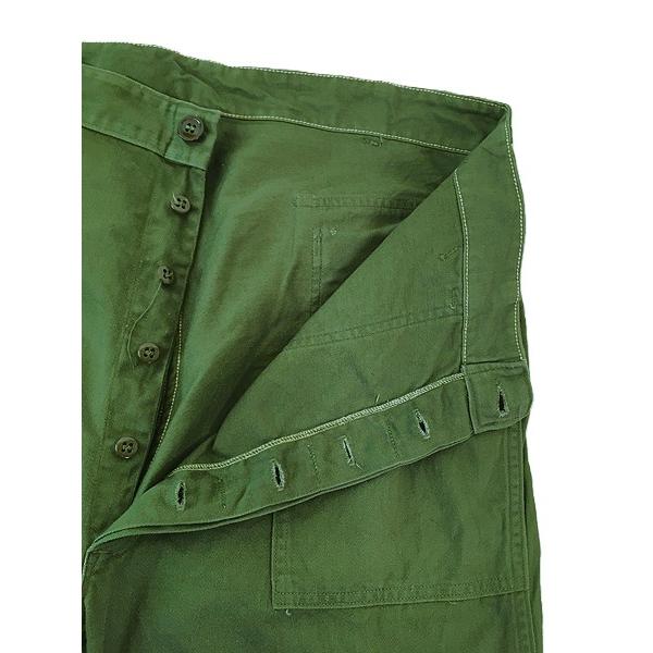 古着 60s 米軍 USAF ボタンフライ 100%コットンサテン ミリタリー