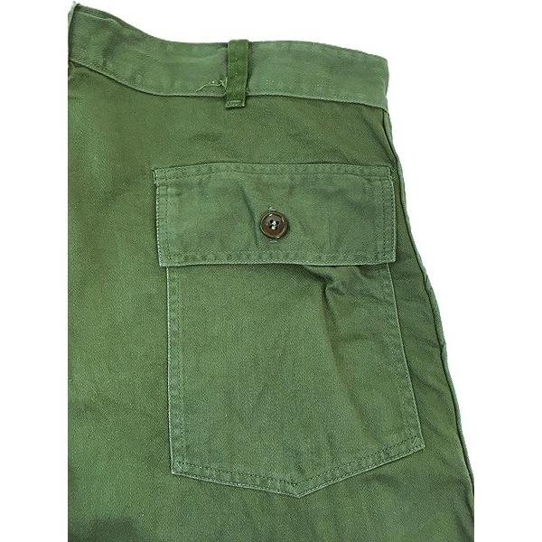 古着 60s 米軍 USAF ボタンフライ 100%コットンサテン ミリタリー