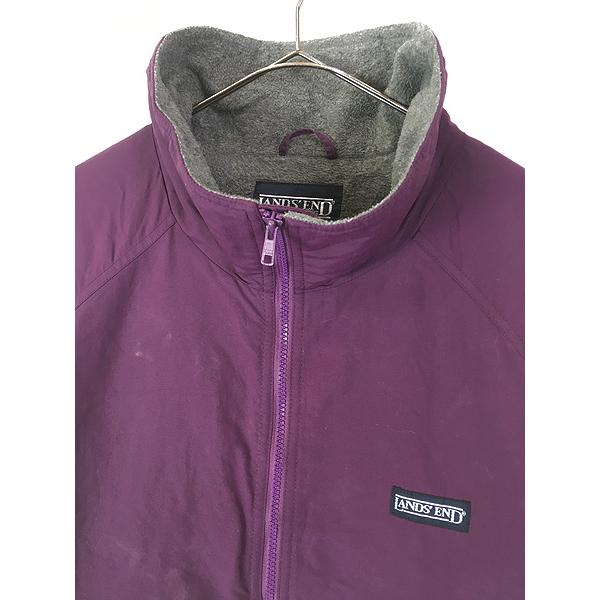 古着 90s LANDS' END 「Squall Jacket」 フリース ライナー パデッド