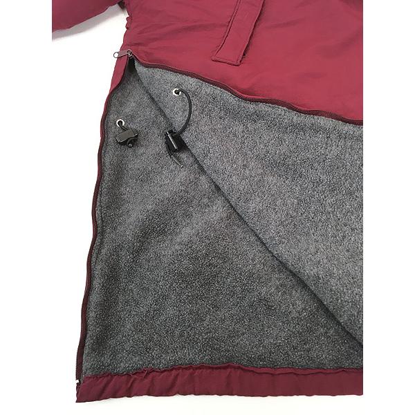 古着 90s LANDS' END フリース ライナー パデッド ハーフジップ プル