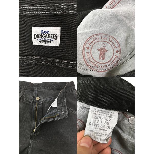古着 90s Lee Dungarees ×Buddy 「Can't Bust'em」 ブラック 古着 90s Lee Dungarees ×Buddy 「Can't Bust'em」 ブラック