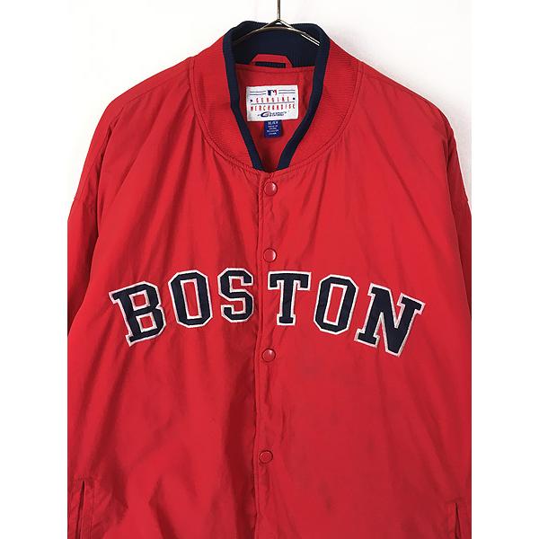 古着 MLB Boston Red Sox レッドソックス パデット ナイロン 