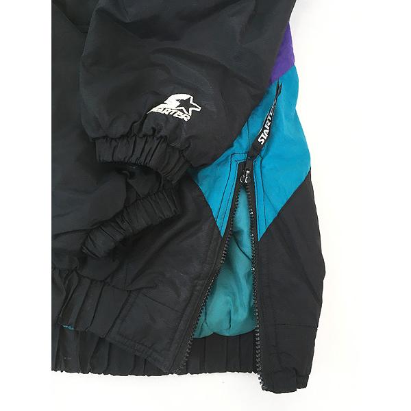 古着 90s STARTER NBA Charlotte Hornets ホーネッツ パデット