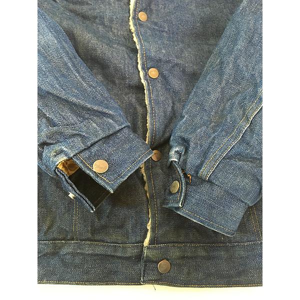 古着 70s USA製 Wrangler 「Wrange Coat」 濃紺 14oz デニム ボア