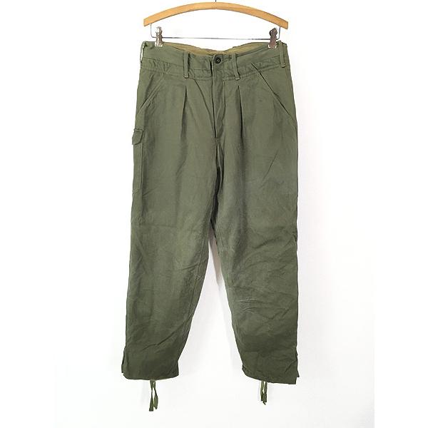古着 60s チェコ軍 防寒 中綿 キルティング ライナー ミリタリー 5ポケット コットンサテン ウィンター カーゴ パンツ 2 古着 60s チェコ軍 防寒 中綿 キルティング ライナー ミリタリー 5