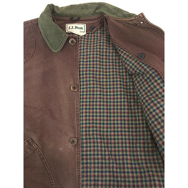 古着 90s LL Bean 名作 バーガンディー ダック ハンティング