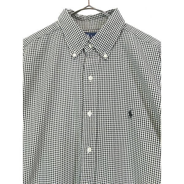 古着 90s Ralph Lauren 「BLAKE」 黒×白 ギンガム チェック BD 古着 90s Ralph Lauren 「BLAKE」 黒×白 ギンガム チェック BD