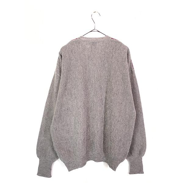 古着 80s ペルー製 ANDEAN 3カラー & チェーンステッチ 豪華 100