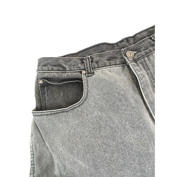 古着 90s Sergio Valente グレー ブラック 2tone デニム パンツ ジーンズ スリムストレート W32 L28 古着 90s Sergio Valente グレー ブラック 2tone デニム パンツ