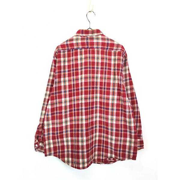 古着 70s BIG MAC 100%コットン チェック ヘビー フランネル シャツ