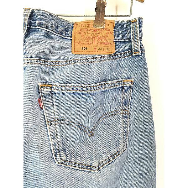 古着 90s USA製 Levi's 501-0193 ブルー デニム パンツ ジーンズ