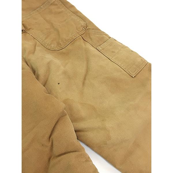 古着 00s Carhartt パデット ブラウン ダック Wニー ワーク
