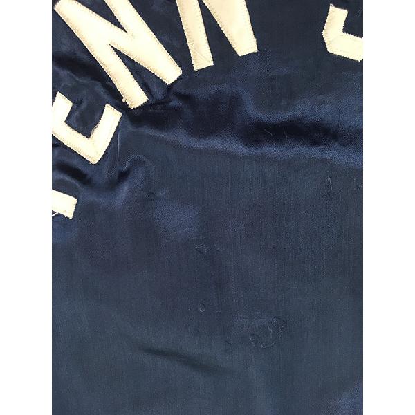 古着 80s USA製 PENN STATE 光沢 サテン カレッジ スタジャン