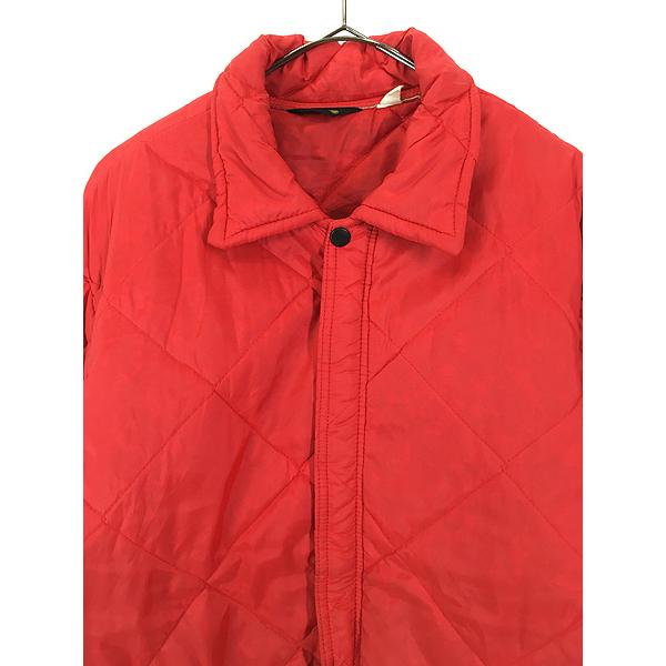 古着 70s BIG SMITH 襟付き キルテイング ワーク ダウン ジャケット L