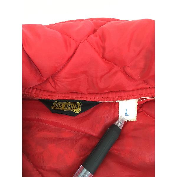古着 70s BIG SMITH 襟付き キルテイング ワーク ダウン ジャケット L