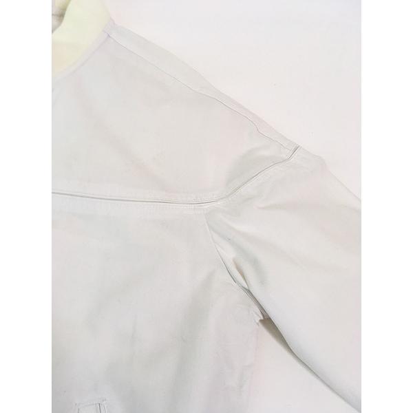 古着 90s Aberdeen 無地 ソリッド ホワイト 比翼 カップ ショルダー