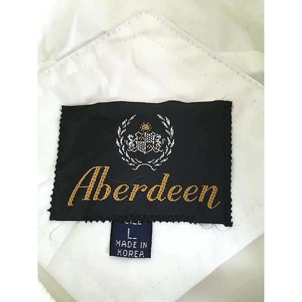 古着 90s Aberdeen 無地 ソリッド ホワイト 比翼 カップ ショルダー