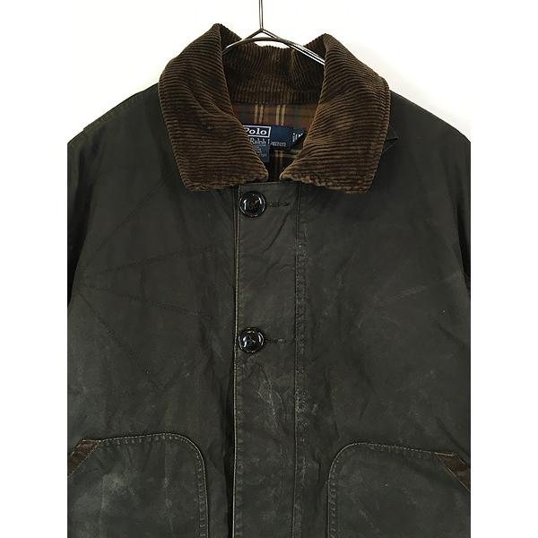 古着 Polo Ralph Lauren ノンオイルド パデット コットン ハンティング 