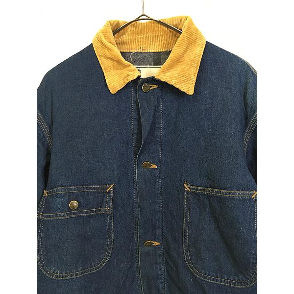 古着 80s USA製 Sears Roebucks ブランケット ライナー 濃紺 古着 80s USA製 Sears Roebucks ブランケット ライナー 濃紺