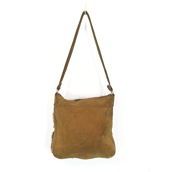 雑貨 古着 80s リアル ファー × スエード レザー 切替 デザイン