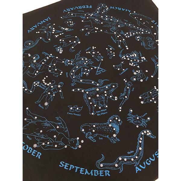 P*g様 海外　アメリカ製　バンダナ　星座　柄　ブラック プリンティッドイメージ ネイチャープリントバンダナ 星座 ブラック